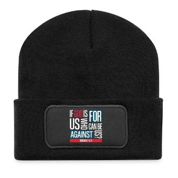 God for us (dark) - Recycled Patch Beanie - black - Front