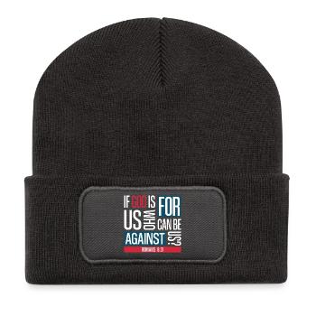 God for us (dark) - Recycled Patch Beanie - dark grey - Front