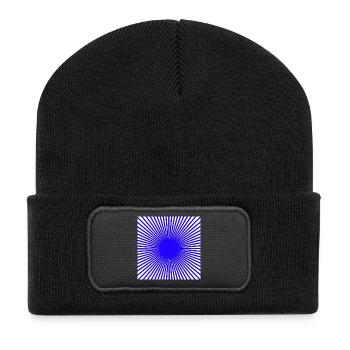 Blue Disc - Recycled Patch Beanie - black - Front