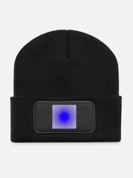 Blue Disc - Recycled Patch Beanie - black