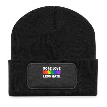Heart Love Statement Lgbt Equality Homo - Recycled Patch Beanie - black - Front