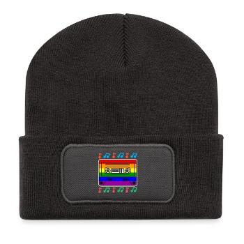 Lesbienne Gay LGBT Rainbow Pride Tolérance - Beanie recyclé à patch - charbon - Devant