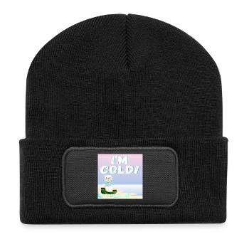 I'm cold - ICEBEAR - WINTER ANIMAL - BEACH - Recycled Patch Beanie - black - Front