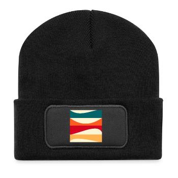 Constructivism - MODERN ART - BACKGROUND - Recycled Patch Beanie - black - Front