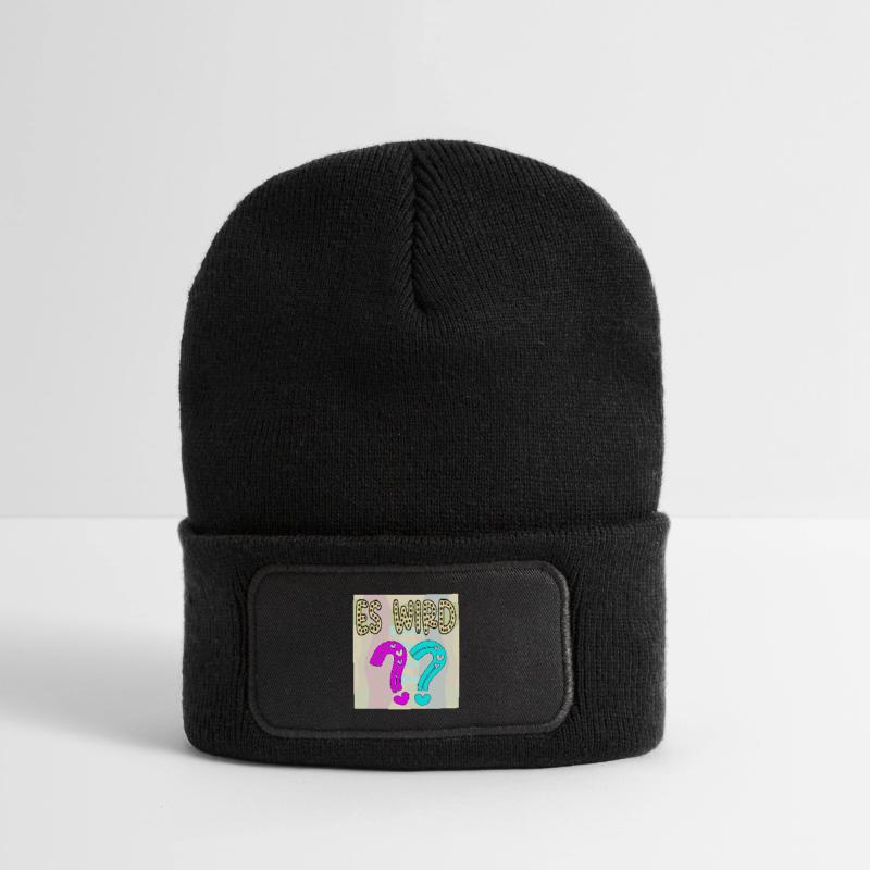 BABYSPRÜCHE - ES WIRD EIN MÄDCHEN ODER JUNGE FRAGE Recycelte Patch Beanie