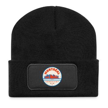 Montréal Canada Skyline Emblem Design - Recycled Patch Beanie - black - Front