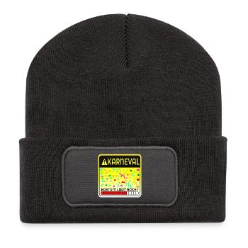 KARNEVALSKOSTÜME LUSTIG - COMPUTER - Recycelte Patch Beanie - Dunkelgrau - Vorne