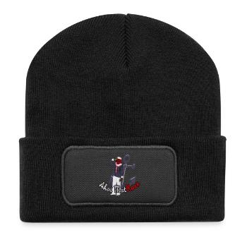 Ahoi MatRose! Segeln & Boot fahren Anker Version - Recycelte Patch Beanie - Schwarz - Vorne