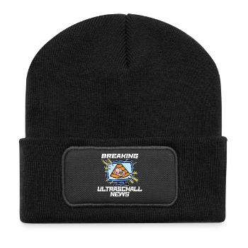 Pregnancy Statement Pregnant Mother Baby - Recycled Patch Beanie - black - Front