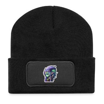 Elfe de la nuit - Beanie recyclé à patch - noir - Devant