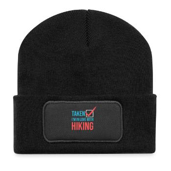 Mountains Statement Hiker Hiking - Recycled Patch Beanie - black - Front