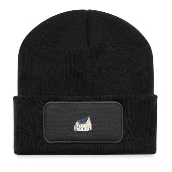 Schweinfurt, iconic landmark Zeughaus, Bavaria - Recycled Patch Beanie - black - Front