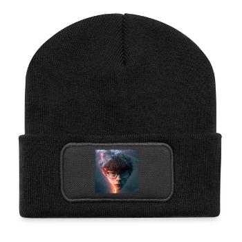 Portrait elektrik 07 - Recycled Patch Beanie - black - Front