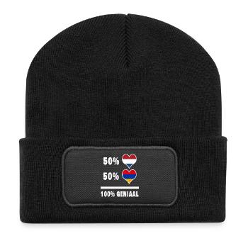 Arménie et Pays-Bas 100% Genius Flag - Beanie recyclé à patch - noir - Devant
