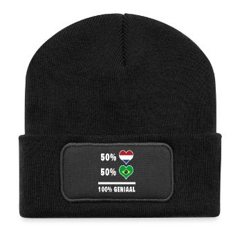 Brésil et Pays-Bas 100% Genius Flag - Beanie recyclé à patch - noir - Devant