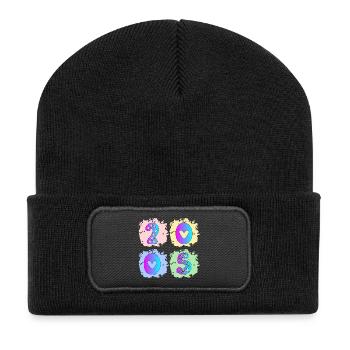 Year of birth 2005 - 21st birthday - Recycled Patch Beanie - black - Front