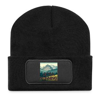 Ultra Running - Recycled Patch Beanie - black - Front
