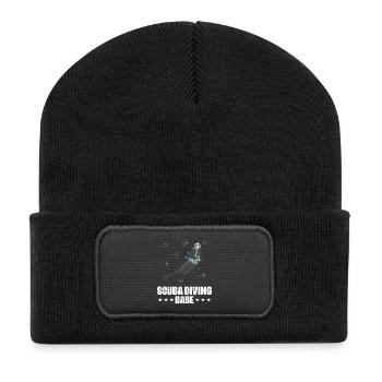 Design de plongée sous-marine - Beanie recyclé à patch - noir - Devant