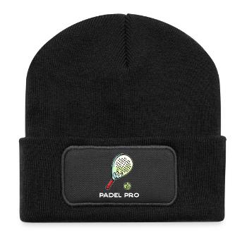 Padel Game Butterfly Ball Padel Statement Racket - Recycled Patch Beanie - black - Front