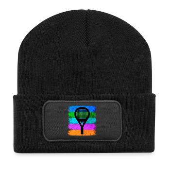Padel Sport Racket Leisure Padel Game Fans - Recycled Patch Beanie - black - Front