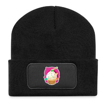 Eis, Eiscreme - Recycled Patch Beanie - black - Front
