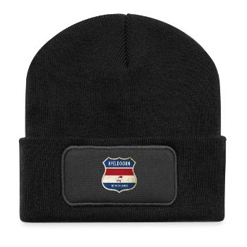 Apeldoorn Netherlands coat of arms design - Recycled Patch Beanie - black - Front