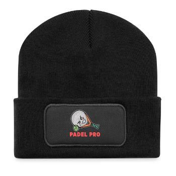 Padel Training Player Statement Tournament Racket - Recycled Patch Beanie - black - Front
