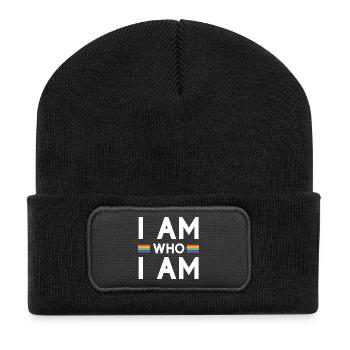 Mois de la fierté - Je suis qui je suis - LGBTQ+ - Beanie recyclé à patch - noir - Devant
