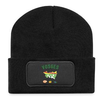 Vosges - Recycelte Patch Beanie - Schwarz - Vorne