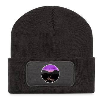 Harz Fine Skyline - Recycelte Patch Beanie - Dunkelgrau - Vorne