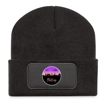 Bottrop Fine Skyline - Recycled Patch Beanie - dark grey - Front