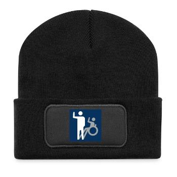 Not all disabilities are visible * - Recycled Patch Beanie - black - Front
