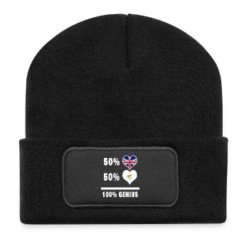 Chypre et Grande-Bretagne 100% Genius Flag - Beanie recyclé à patch - noir - Devant
