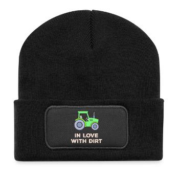 Bauer Tractor Agricultural Machinery Statement Vehicle - Recycled Patch Beanie - black - Front