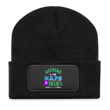 Watch Movie Statement Streaming Theater Movies - Recycled Patch Beanie - black - Front