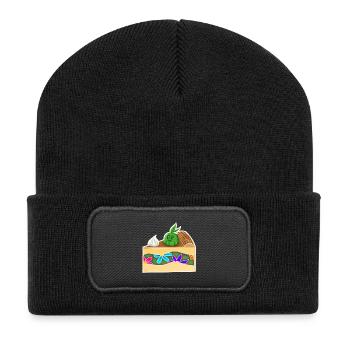 PieceOfCakeGrows! - Recycled Patch Beanie - black - Front