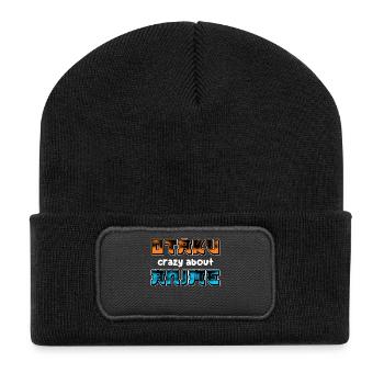 Otaku Anime Animation Japon Manga Déclaration Comic - Beanie recyclé à patch - noir - Devant