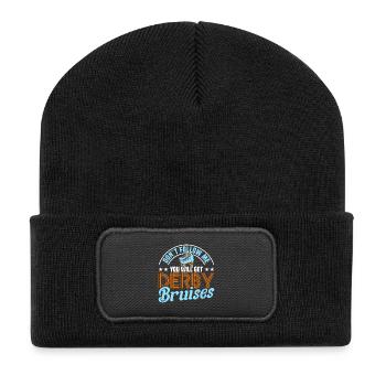 Roller Skate Design - Recycled Patch Beanie - black - Front