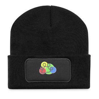Animaux Cuddly Animal Pet Animal préféré Animaux de compagnie - Beanie recyclé à patch - noir - Devant