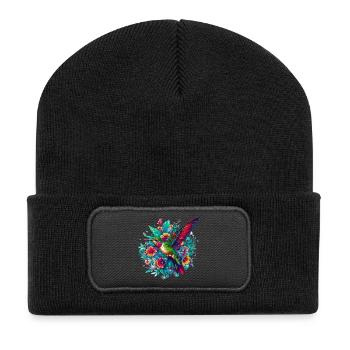 Colibri - Beanie recyclé à patch - noir - Devant