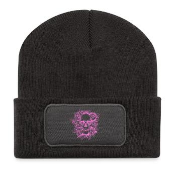 Pink Death - Recycled Patch Beanie - dark grey - Front