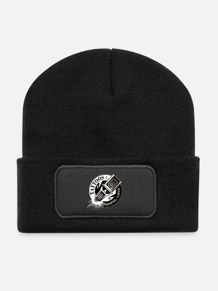 TATTOOS PAINFUL LOVE - Recycelte Patch Beanie - Schwarz