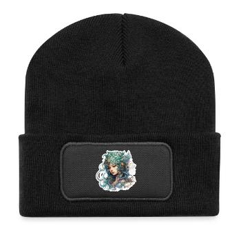 Gorgeous Wood Elf Fantasy RPG Shirt - Recycled Patch Beanie - black - Front