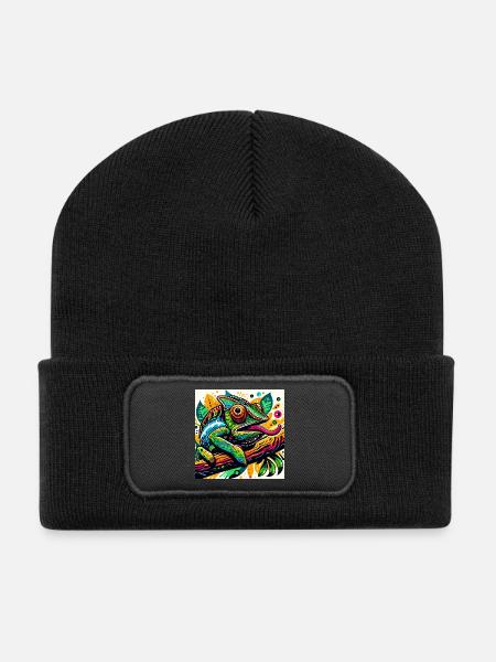 Chameleon - Recycled Patch Beanie - black