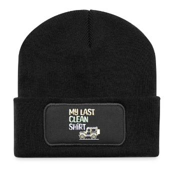 Camper Hiker Statement Camping Caravan - Recycled Patch Beanie - black - Front