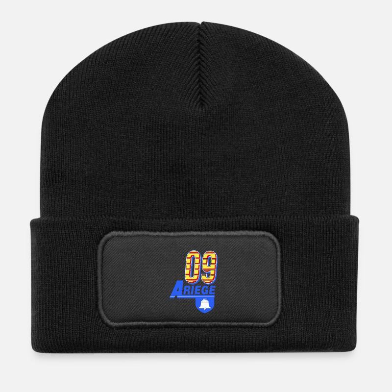 Ariège - Beanie recyclé à patch - noir