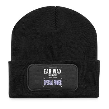 Ear Doctor Ears Earwax Gift Funny - Recycled Patch Beanie - black - Front