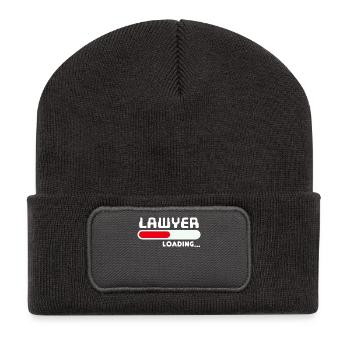 Déclaration de carrière Succès Avocat Profession Travail - Beanie recyclé à patch - charbon - Devant