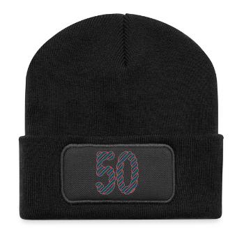 50. 50 YEARS. 50th ANNIVERSARY. 50TH ANNIVERSARY. - Recycled Patch Beanie - black - Front