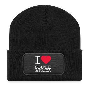 J’AIME L’AFRIQUE DU SUD Südafrika - Beanie recyclé à patch - noir - Devant